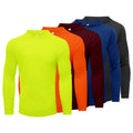 5pcs Men's T-shirt Sports Long Sleeved Shirts Hooded Solid Color Breathable Casual Shirt Suitable for Running And Fitness