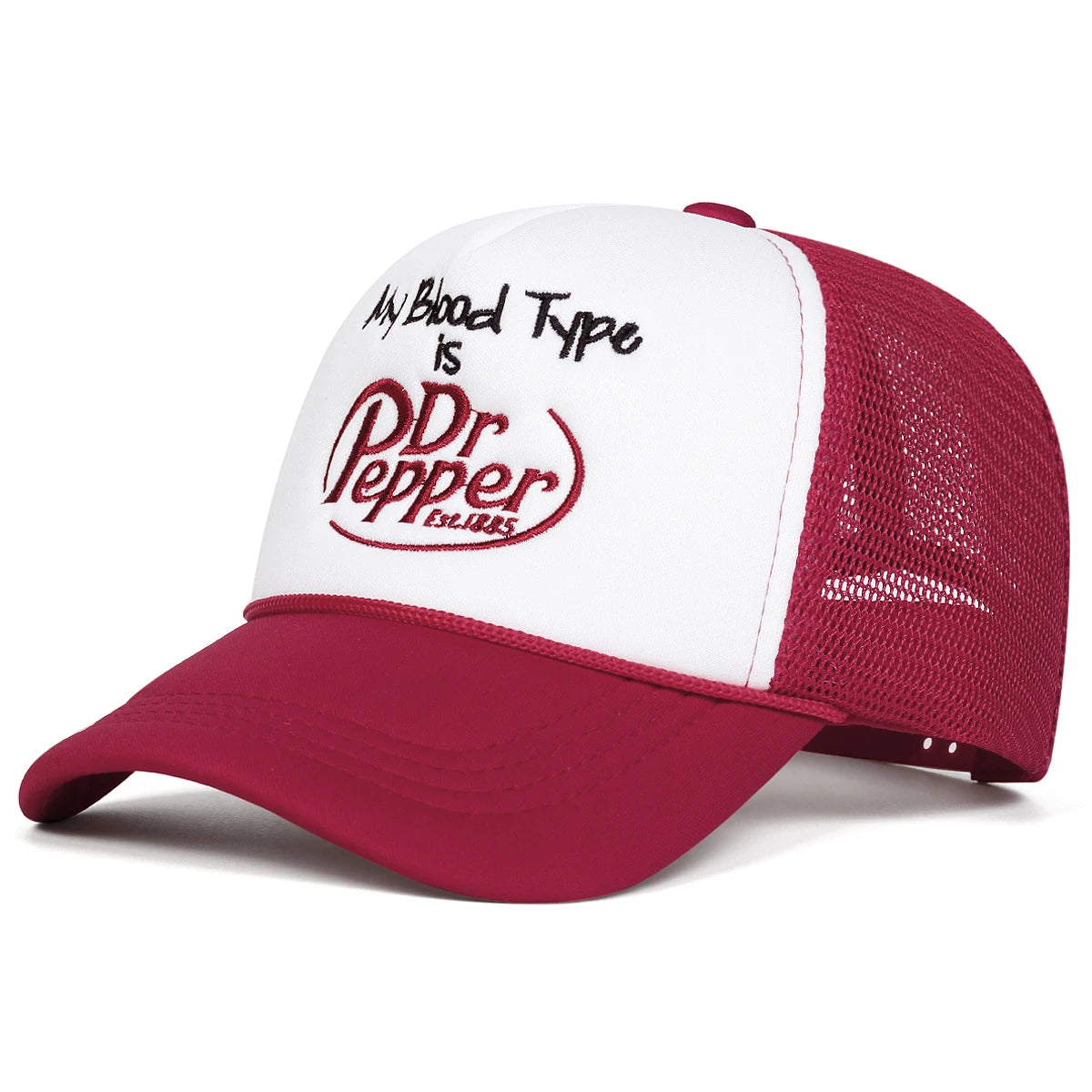 Unisex Dr Prpper Letter Embroidery Baseball Net Caps Spring and Summer Outdoor Adjustable Casual Hats Hip Hop Hat Sunscreen Hat