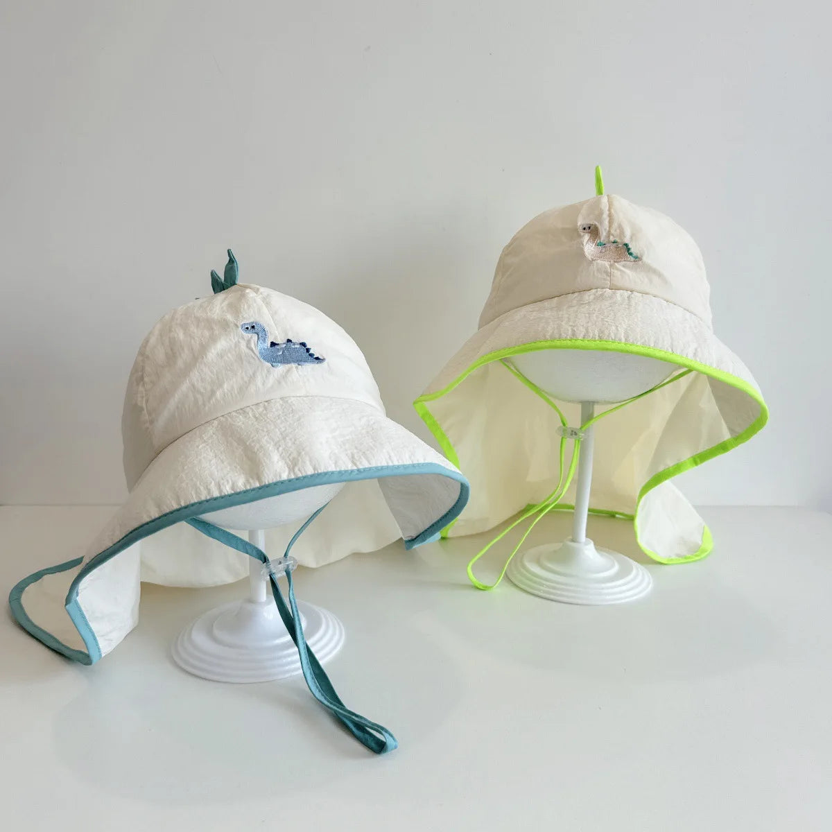UV Block cap Baby’s summer hats beach accessories Boy Girls Sunshade Large brim Sunshade Shawl Breathable hat for sun protection