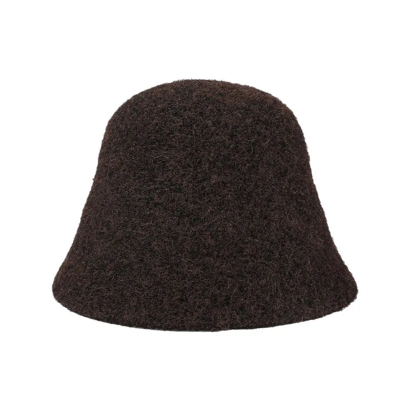 Fashion Ladies Winter Outdoor Warm Bucket Hat Woman‘s Daily Casual Fisherman Cap Korean Style Classic Panama Hats