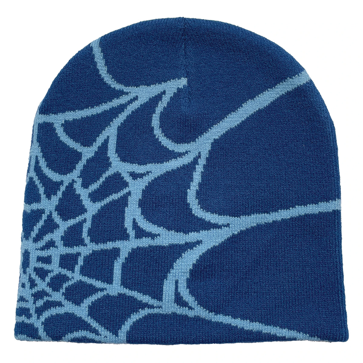 Unisex Spider Web Printed Knit Hat, Warm Outdoor Pullover Hat Personality Beanie Hat
