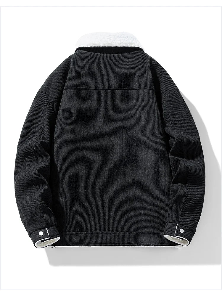 Men's Jackets and Coats Fashion Warm Corduroy Thick Coats 2026 Winter Fashion Men's Coats Down Jackets Men's Cotton Clothing