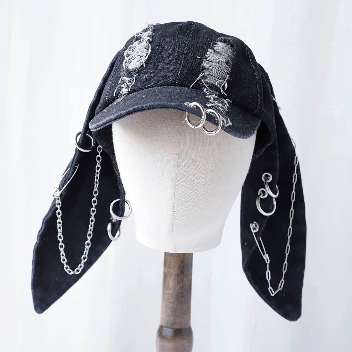 2024 new Hot Girl New Long Rabbit Ears Cowboy Baseball Hat Wash Graffiti Hip Hop Cap Women Men Party Team Baseball Cap
