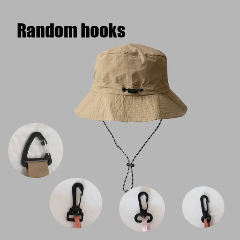 Waterproof Fisherman Hat Women Summer Sun Anti-UV Protection Camping Hiking Mountaineering Caps Men's Panama Bucket Outdoor Hat