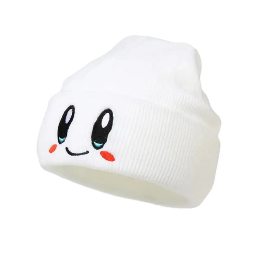 Big Eye Embroidery Elasticity Beanies  Cartoon Knitted Skull Caps Winter Warm Hip Hop Hats Men Crimping Melon Leather Hat