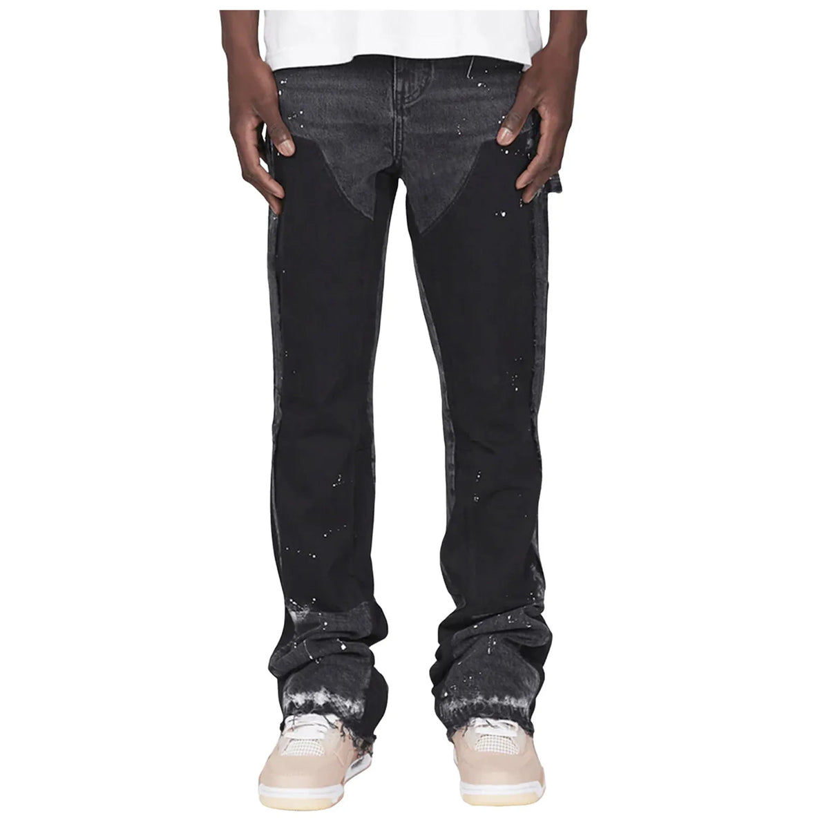 Men Jeans Business Stretch Denim Male Trousers Clothing Men'S Jeans Flare Drawstring For Washed Autumn Casual Stretch Jeans Male