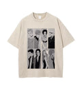 Japanese Anime Nana Osaki Print Vintage Washed Tshirt Harajuku Streetwear Graphic T-Shirt Summer Short Sleeve Cotton Tshirt