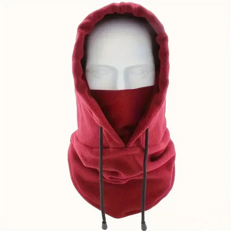 Winter Thermal Fleece Hat Hooded Outdoor Windproof Cold Warm Skiing Sport Men Women Neck Warmer Cycling Face Mask Masked Caps