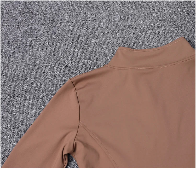 Women Sport Jacket Long Sleeve Shirt Workout Coat Gym Training Clothing Yoga Sportswear