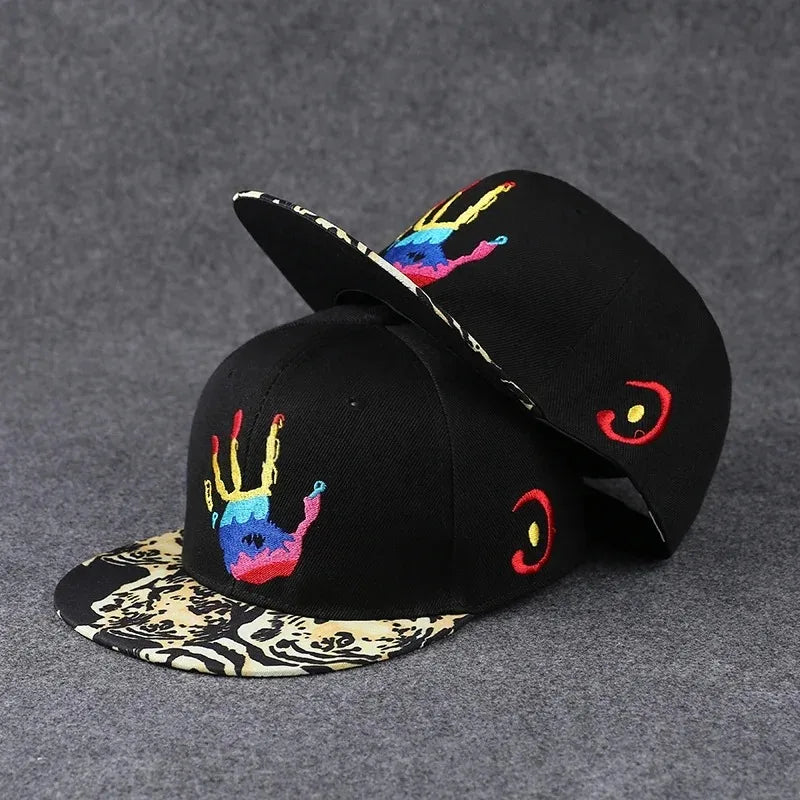 New Fashion Men's Letter Embroidery Tide All-match Flat Brim Baseball Cap Summer Hip-hop Hat Outdoor Shade Adjustable Peaked Cap