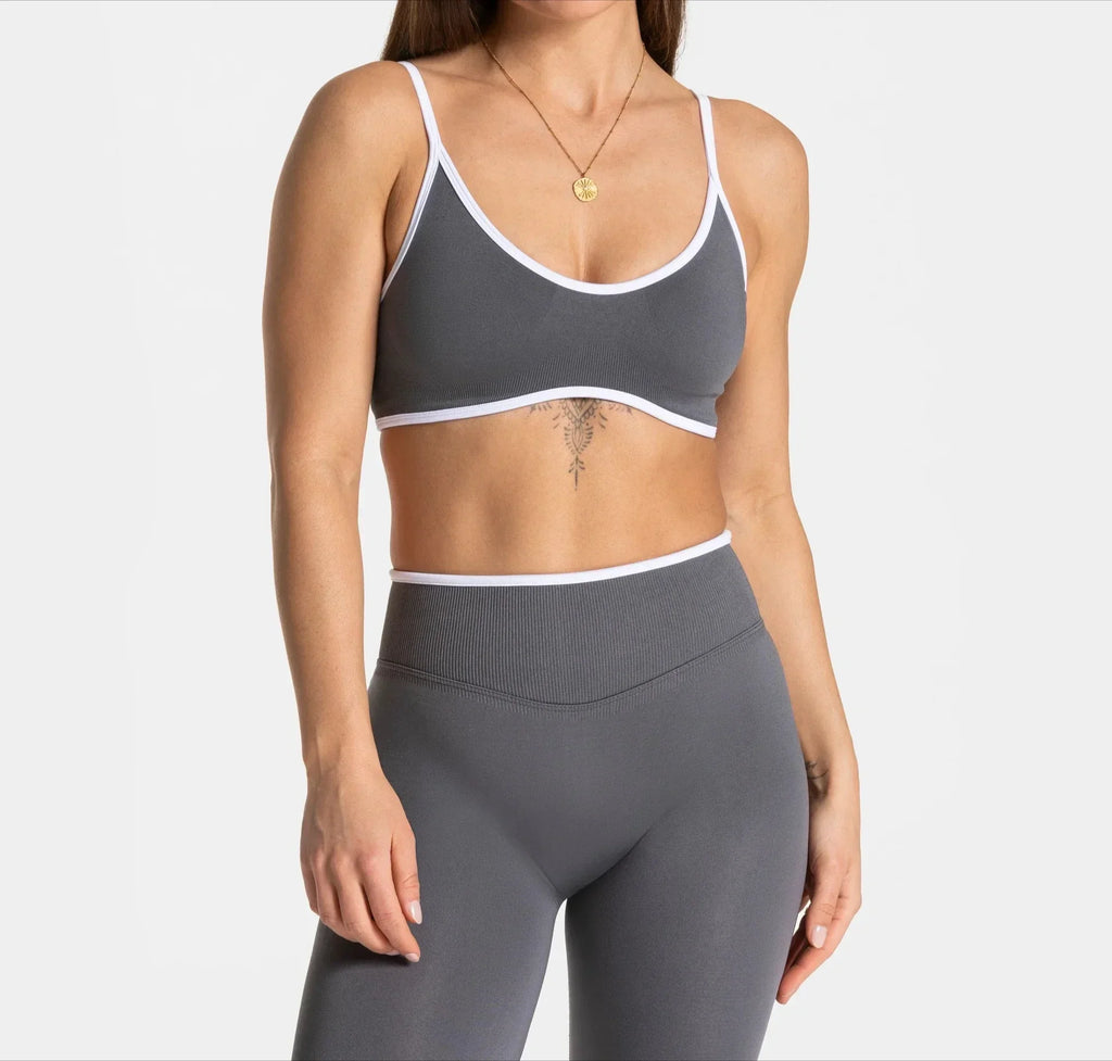 Women Solid Color Gym Sports Bra Summer Yoga Fitness Top Sexy Backless Knit Bra with Chest Cushion Suspender Breathable Bra