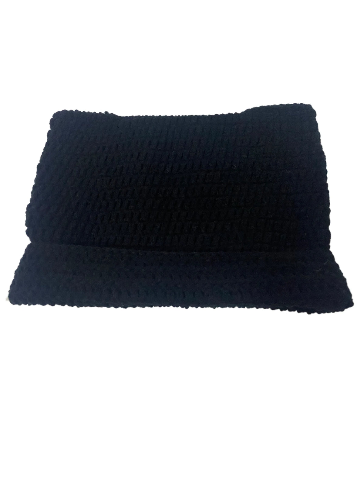 Cute Cat Ears Beanie Hats for Women Winter Striped Korean Punk Gothic Y2K Wool Knitted Streetwear Handmade Crochet Bucket Cap