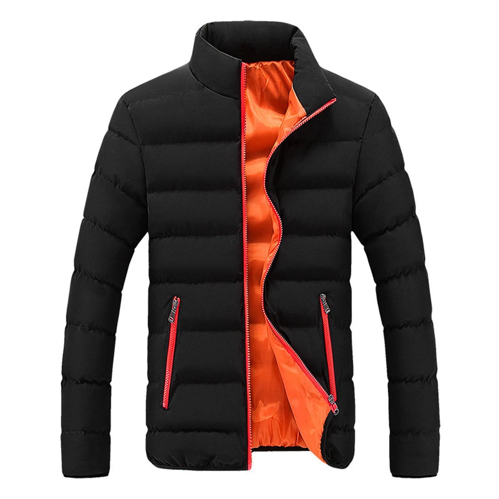 Men Winter Padded Coats Warm Slim Fit Outerwear Thick Casual Jacket Stand-Collar Lightweight Outerwears For Man Comfort Hombre