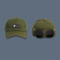 2024 New Fashion Aviator Hat Summer Personality Glasses Baseball Cap Female Unisex Sunglasses Male Cap Baseballcap Boys Cap
