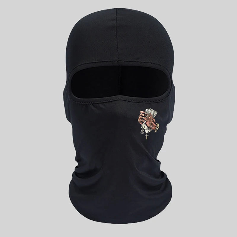 Musion Unisex Fashion Print Face Balaclava Tube Mask Motorcycle Windproof Dustproof Sunscreen Bandana Headband Outdoor Sports