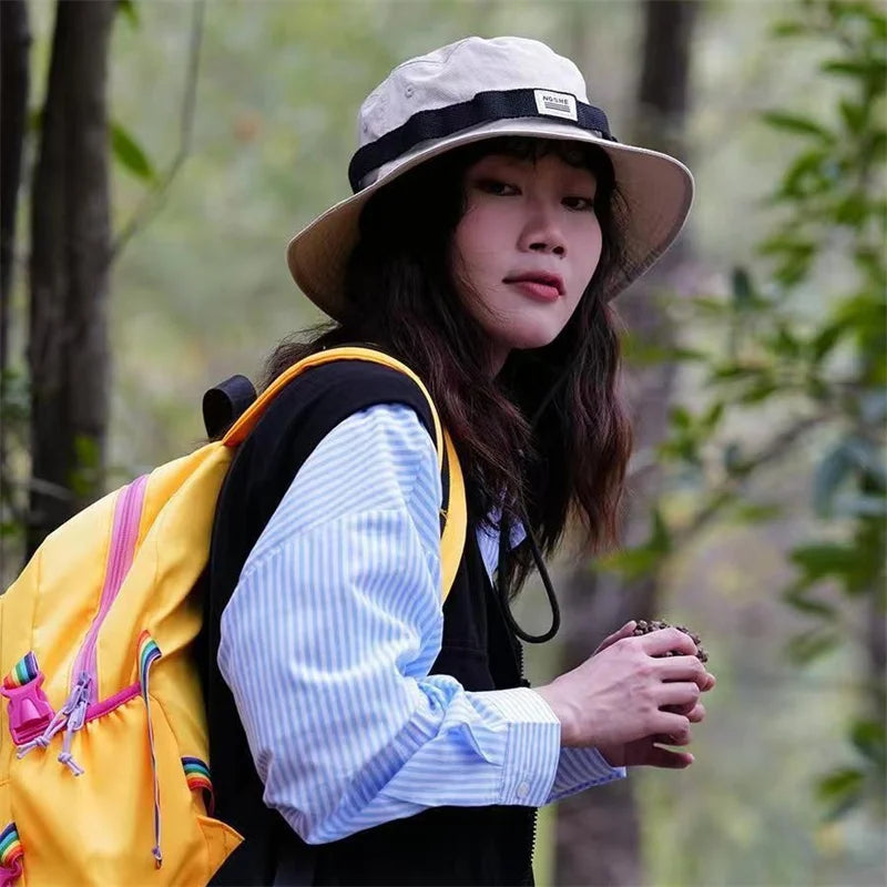 Unisex Summer Sun Hats UV Protection Outdoor Adjustable Visor Bucket Hat for Men Women Hiking Camping Fisherman Hat Panama Caps
