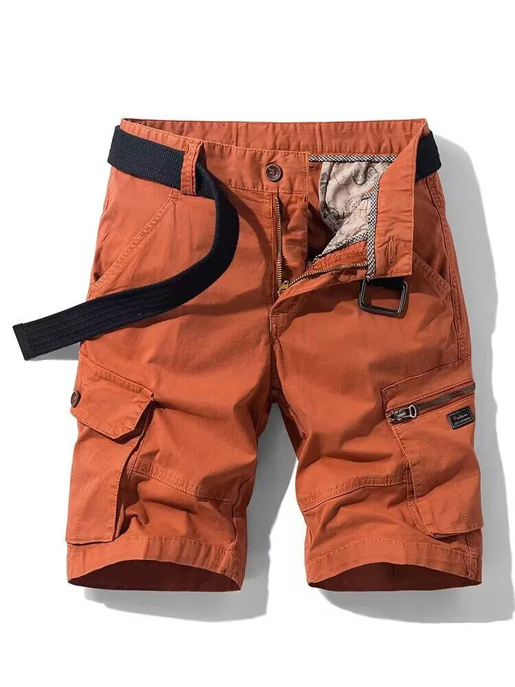 Summer Mens Shorts Cotton Slim Mens elastic Waist plus Size Underwear Sexy Swimming Trunk Summer Casual Pockets Beach Shorts Men