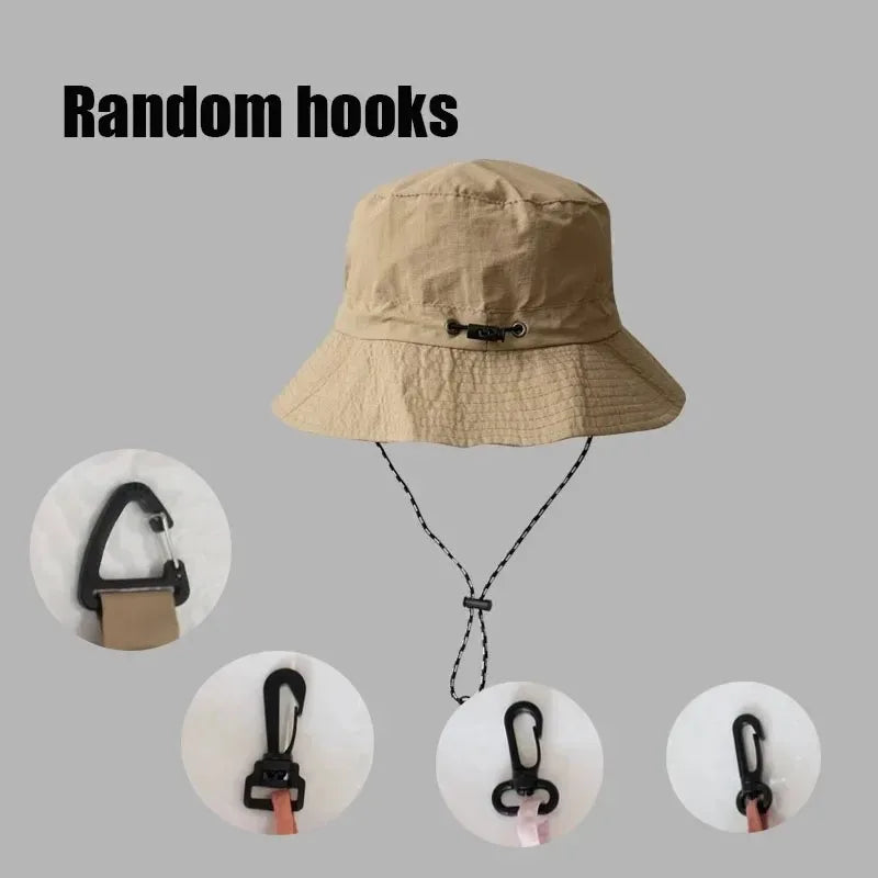 Waterproof Fisherman Hat Women Summer Sun Anti-UV Protection Camping Hiking Mountaineering Caps Men's Panama Bucket Outdoor Hat