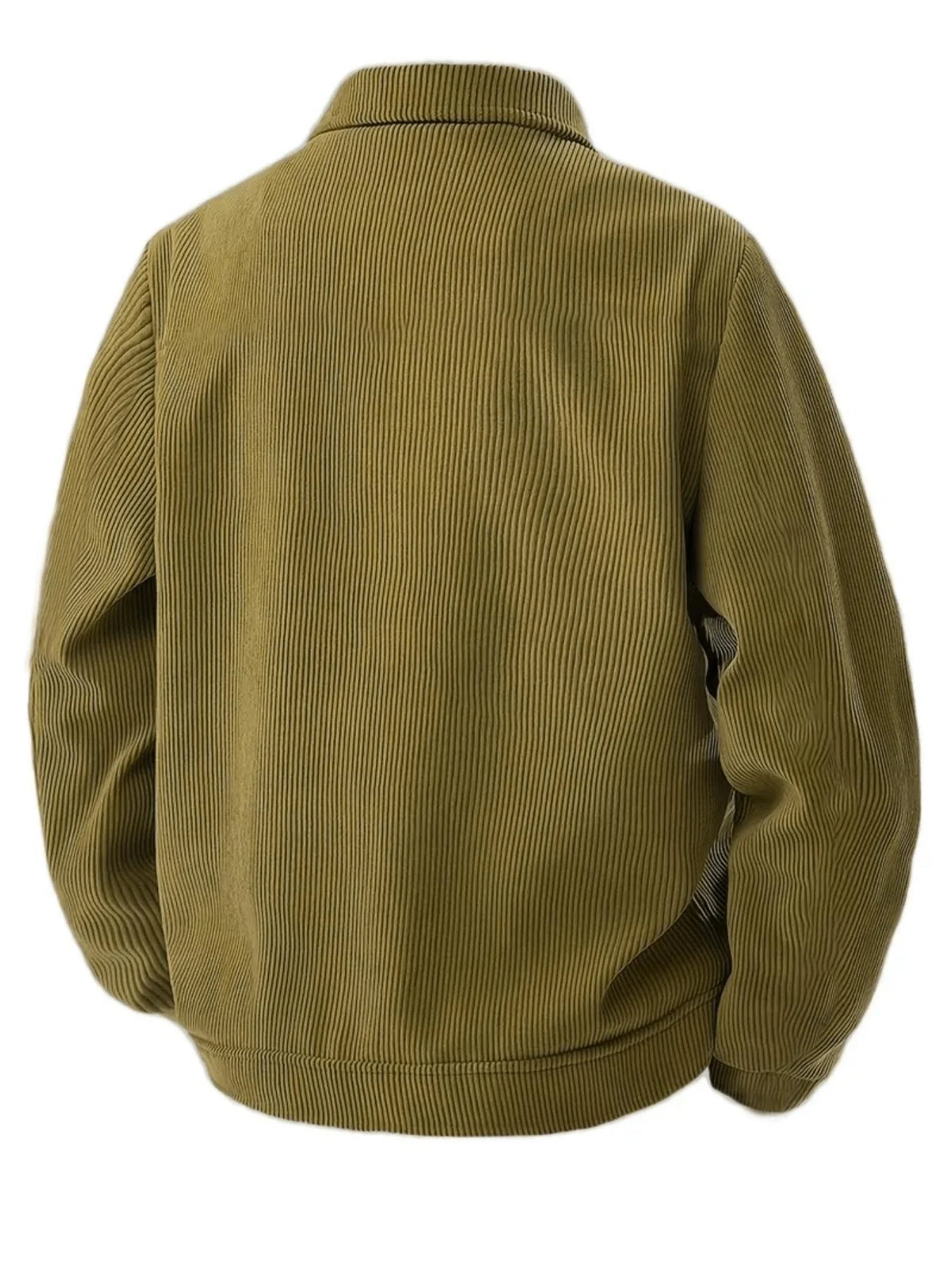 The 2025 New Autumn Corduroy Jacket for Men with a Lapel, Trendy Japanese Style Loose Coat