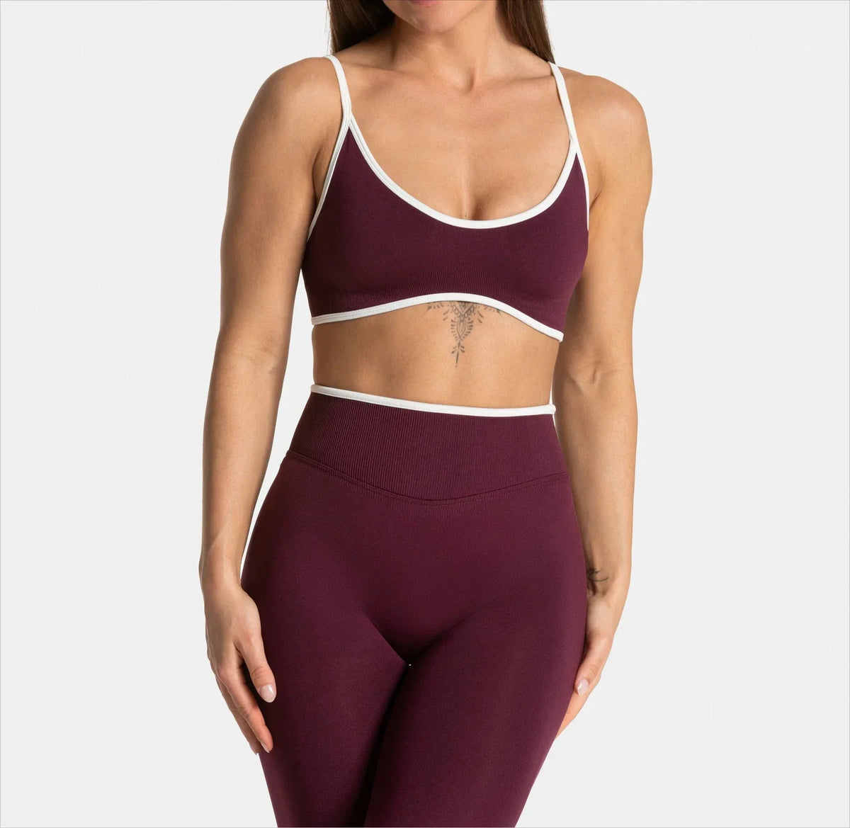 Women Solid Color Gym Sports Bra Summer Yoga Fitness Top Sexy Backless Knit Bra with Chest Cushion Suspender Breathable Bra