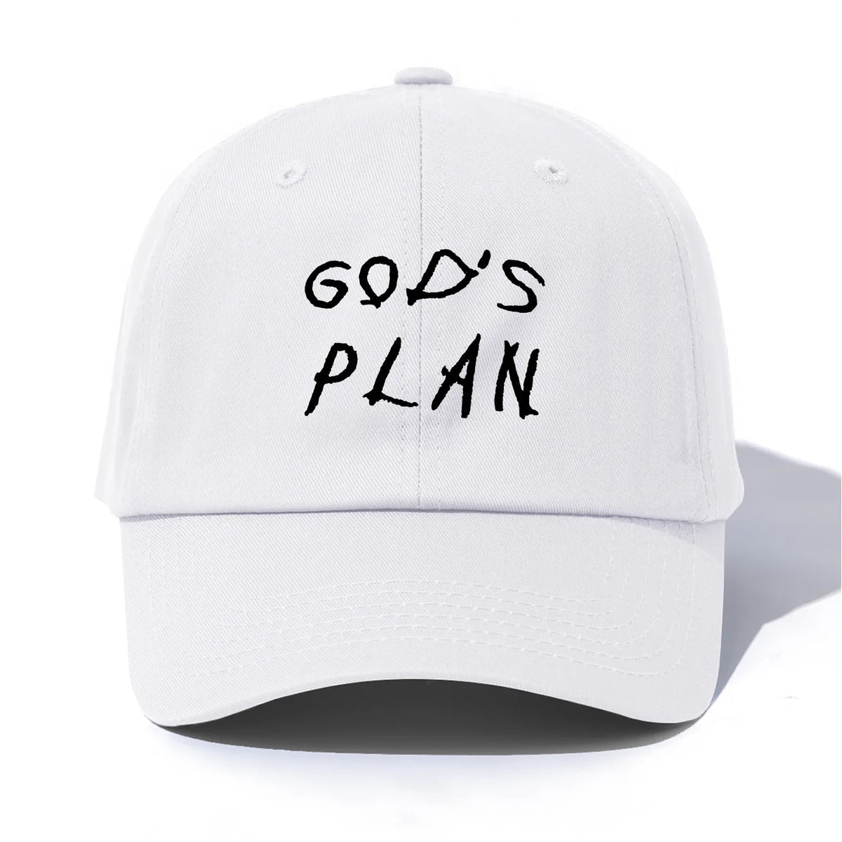 1pc GOD'S PLAN Embroidery Baseball Cap for Adults,Minimalist Retro Style Casual Soft Adjustable Dad Hat,Perfect As Gift