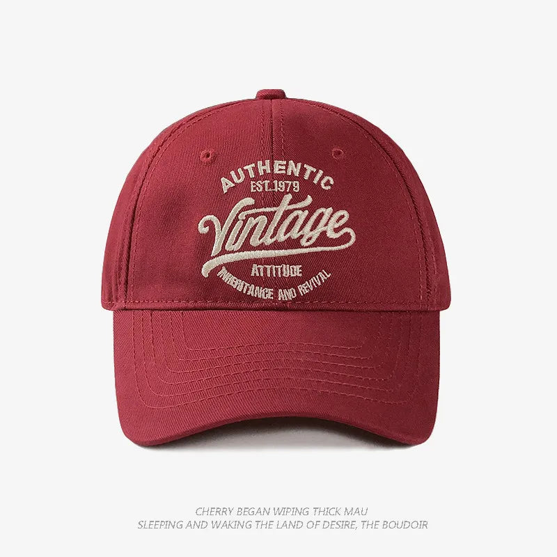 Korean Vintage Embroidered Baseball Caps Women Summer Outdoor Sunscreen Soft Top Hat Showing Face Small Casual Men's Hats