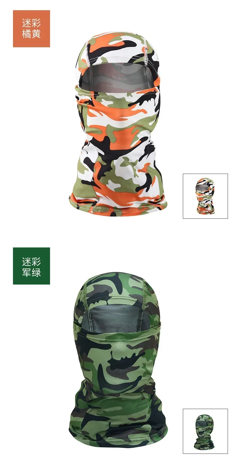 Camouflage Balaclava Full Face Mask Ski Bike Cycling Hunting Head Cover Scarf Blaclava Cap Bandanas Men