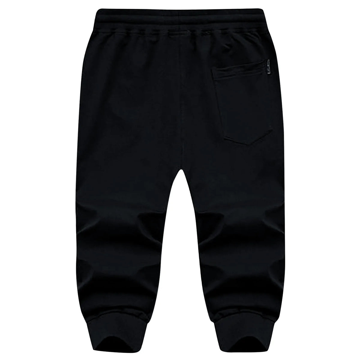 Men's Jogging Bottoms Cotton Hiking Trousers Outdoor Drawstring Elastic Camping Trekking Men Plus Size Workout Gym Short Pants