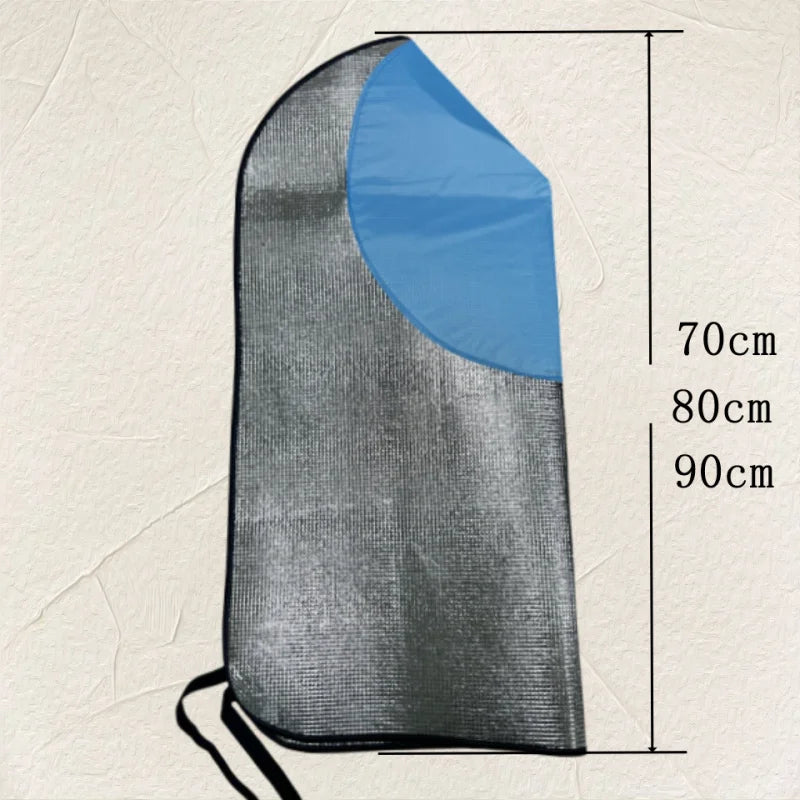 Sun & Rain Protection Hooded Cape - Breathable UV Hat for Farming/Gardening - Wide Brim Bucket Hat with Neck Cover