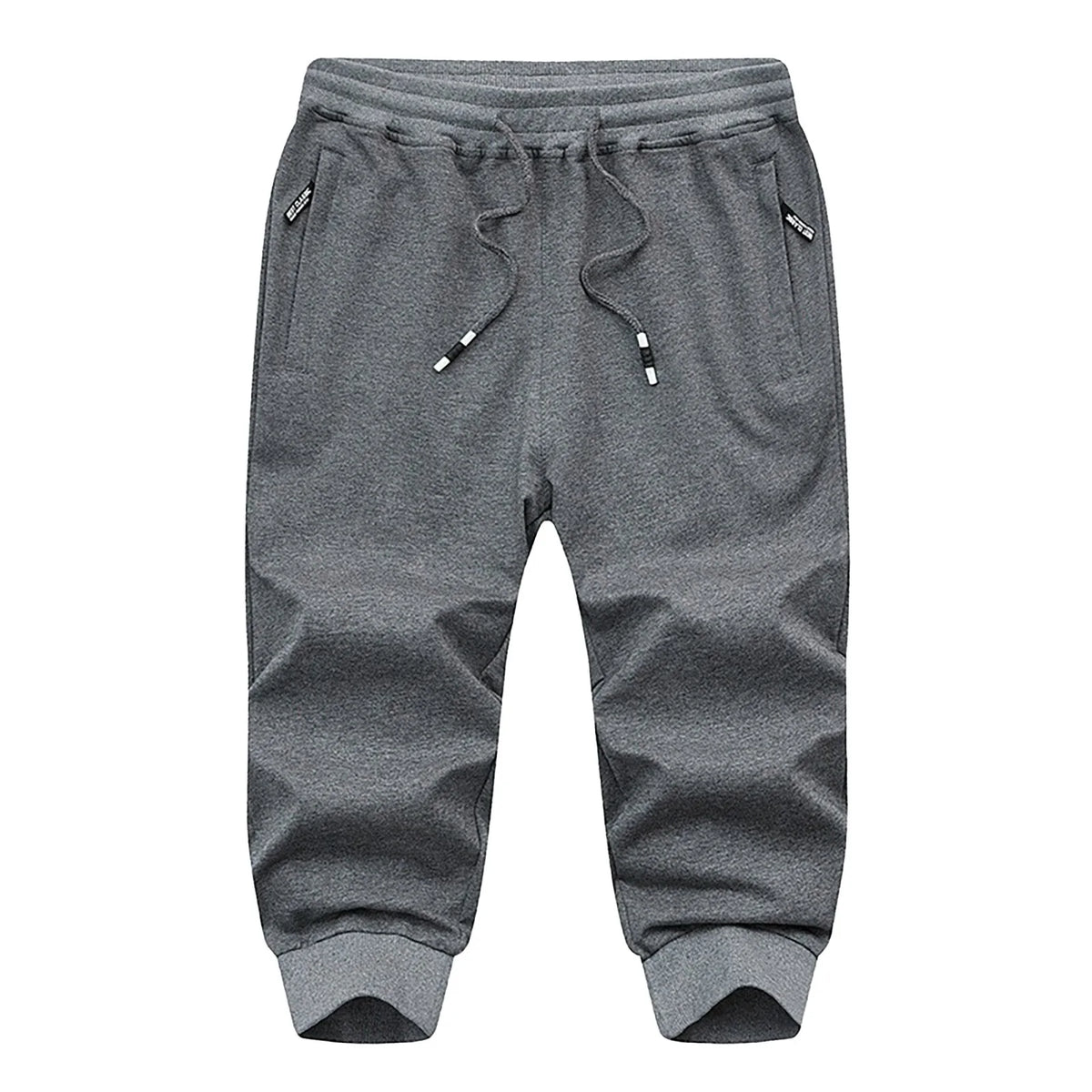 Men's Jogging Bottoms Cotton Hiking Trousers Outdoor Drawstring Elastic Camping Trekking Men Plus Size Workout Gym Short Pants