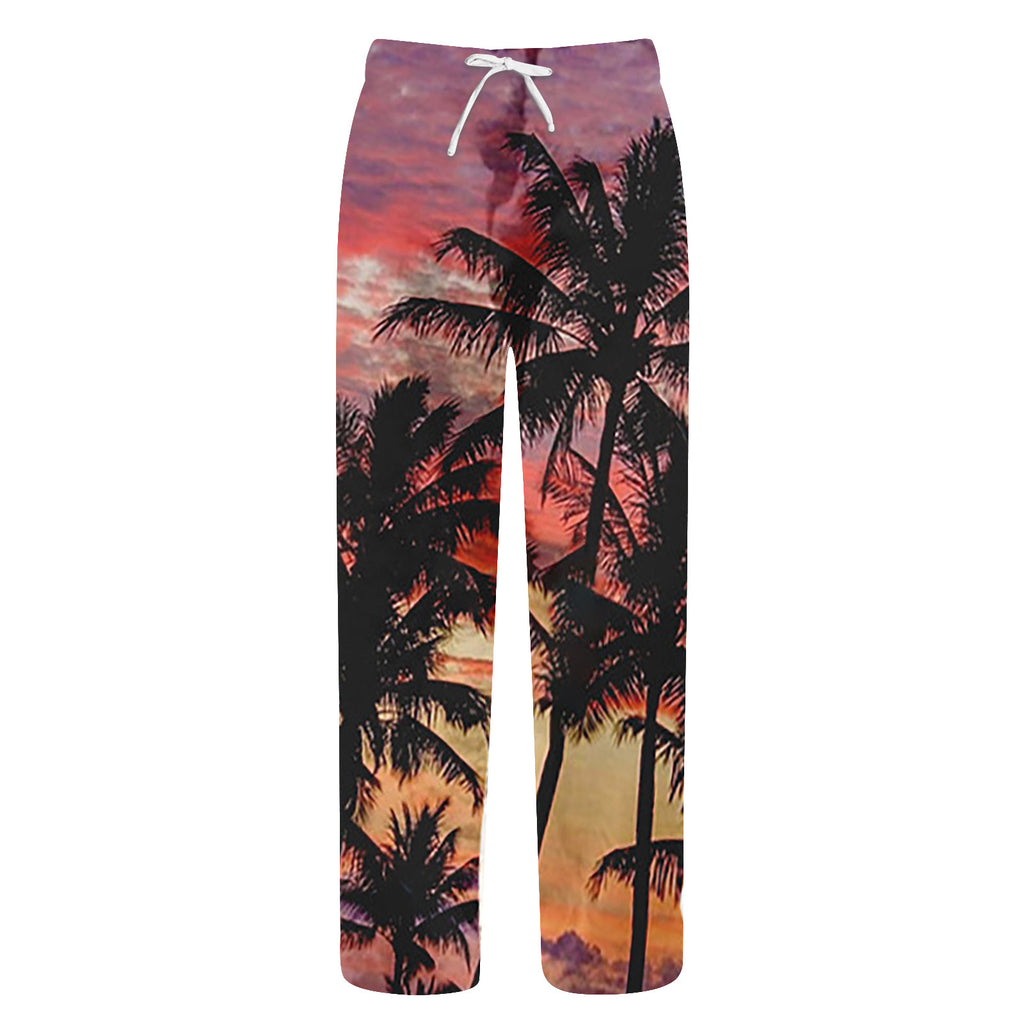 Summer Beach Hippie Harem Pants For Men Streetwear Baggy Boho Yoga Hawaiianss Drop Crotch Trouser Men'S Clothing Sports Pants